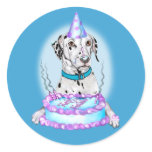 Dalmatian Cake Face Birthday stickers