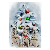 Dalmatian Christmas Gifts Business Cards