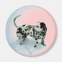 "Dalmatian Deco" Magnet