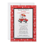 Dalmatian Fire Truck Baby Shower Invitation