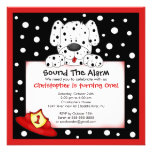 Dalmatian Fireman Birthday Party Personalized Invites