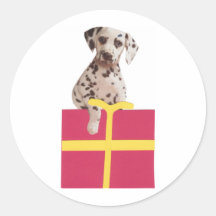 Dalmatian Gift Box Sticker