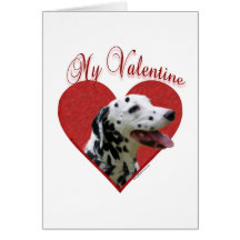 Dalmatian My Valentine Card