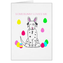 Dalmatian Somebunny Loves Me cards