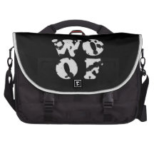 Dalmatian Textuured WOOF Laptop Bag
