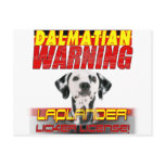 DALMATIAN WARNING  LAPLANDER w/ a LICKER LICENSE postcards