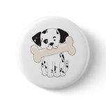 Dalmatian with Bone buttons