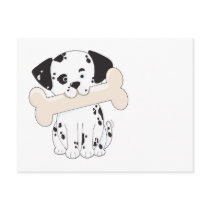 Dalmatian with Bone