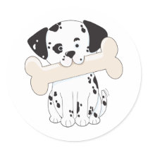 Dalmatian with Bone