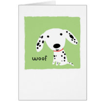 Dalmatian Woof Greeting Card