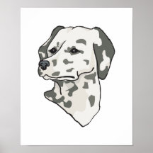 dalmation face posters