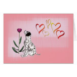 Dalmation Rose & Hearts-DIY Greeting Cards