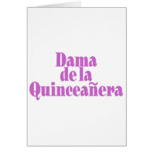 Dama de las Quinceanera Greeting Card