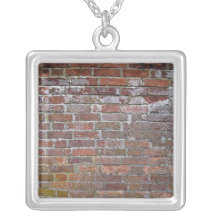 Damaged Brick Wall Background Custom Jewelry