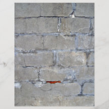Damaged Gray Brick Wall Personalized Flyer