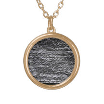 Damaged Roof Top In Sunlight Custom Necklace