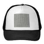 DAMASK29 DAMASK BLACK WHITE PATTERN TEXTURE TEMPLA HATS