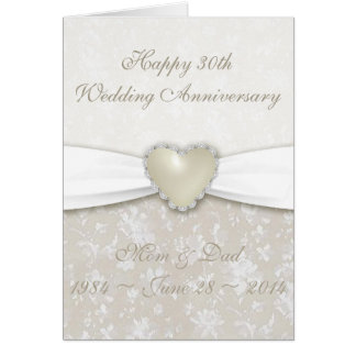 30th Wedding Anniversary Cards & Invitations | Zazzle.co.uk