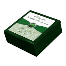 Damask 55th Wedding Anniversary Gift Box