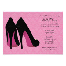 Damask Bachelorette Party Invitation