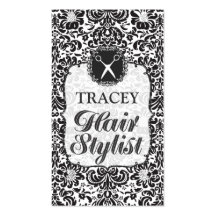 Damask Baroque Hair Stylist Appointment Cards Business Card Templates