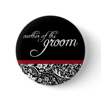 Damask Beauty ther of the Groom Button