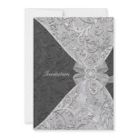 Damask Birthday And Party Invitation Template