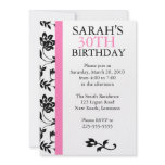 Damask Birthday invitations
