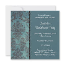 damask blue; bachelorette