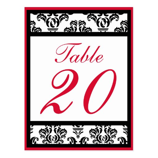 Red and Black Damask Border