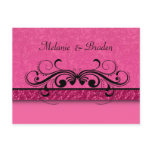 Damask Butterfly Save the Date Invitation postcards