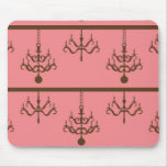 Damask chandelier wallpaper print pattern mousepads