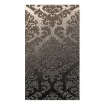 Damask Cut Velvet, Swank Swirls Business Card Template