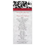 Damask Delight Wedding Program Full Colour Rack Card