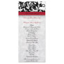 Damask Delight Wedding Program Full Colour Rack Card