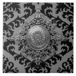 Damask Design, Filigree Medallion Tile