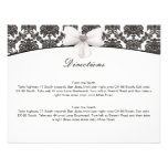 Damask Elegance Wedding Direction Cards Personalized Announcements