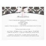 Damask Elegance Wedding Enclosure Cards Personalized Announcements