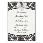 Damask Elegance Wedding Program Card