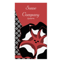 Damask Floral Breeze (Cherries) Business Card