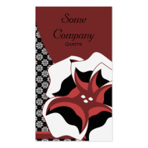 Damask Floral Breeze (Cherries) Business Cards