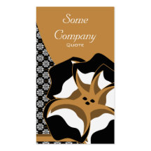 Damask Floral Breeze (Chocolate) Business Card Templates
