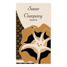 Damask Floral Breeze (Hot Cocoa) Business Card Template