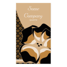 Damask Floral Breeze (Hot Cocoa) Business Card Template