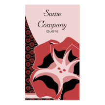 Damask Floral Breeze (Strawberries) Business Card Template
