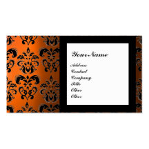 DAMASK GEM STONE MONOGRAM,2 topaz ,violet Business Card Template