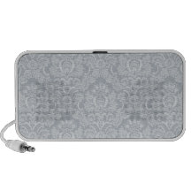 Damask Lt Grey Portable Speaker