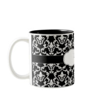 Damask Mug Add Your Name