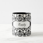 Damask Mug Add Your Name