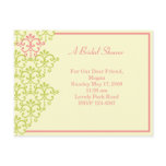 Damask Pattern Greeting postcards